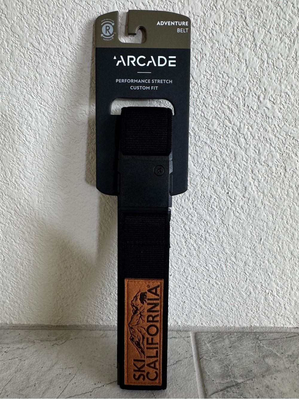 Arcade Adventure Belt Ski California Logo Performance Stretch Adult : Up To 40”